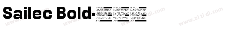 Sailec Bold字体转换